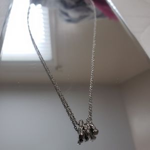 "M" Rinestone Necklace